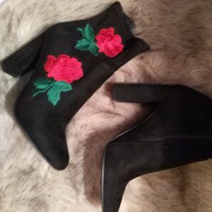 steve madden Black Suede Bootie